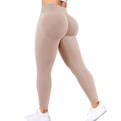 Gym Seamless Women Solid Waist Yoga Pants Three-Section Waist Sexy Hip-Lifting Tight Sports Pants Fitness Exercise Yoga Pants