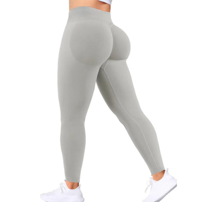 Gym Seamless Women Solid Waist Yoga Pants Three-Section Waist Sexy Hip-Lifting Tight Sports Pants Fitness Exercise Yoga Pants
