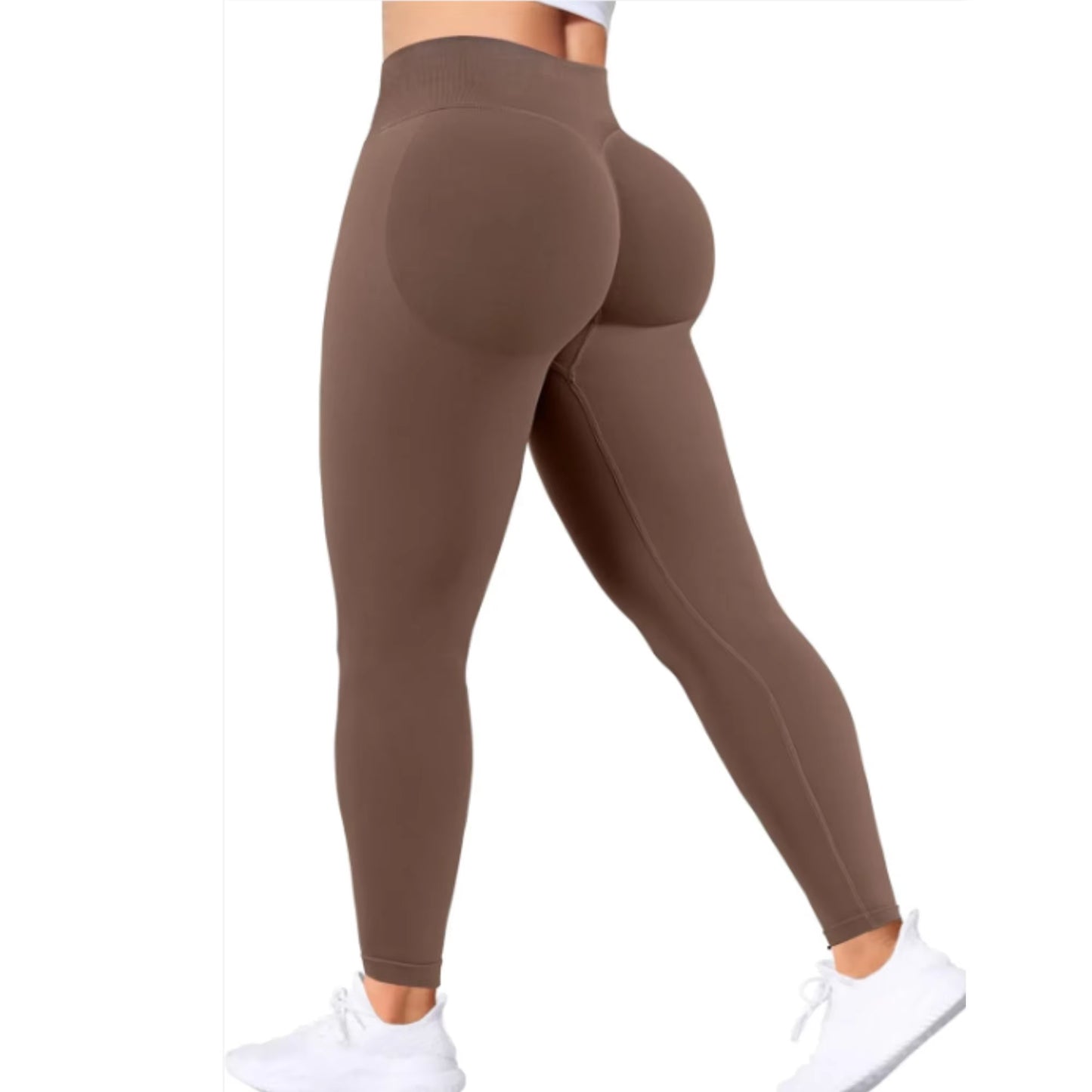 Gym Seamless Women Solid Waist Yoga Pants Three-Section Waist Sexy Hip-Lifting Tight Sports Pants Fitness Exercise Yoga Pants